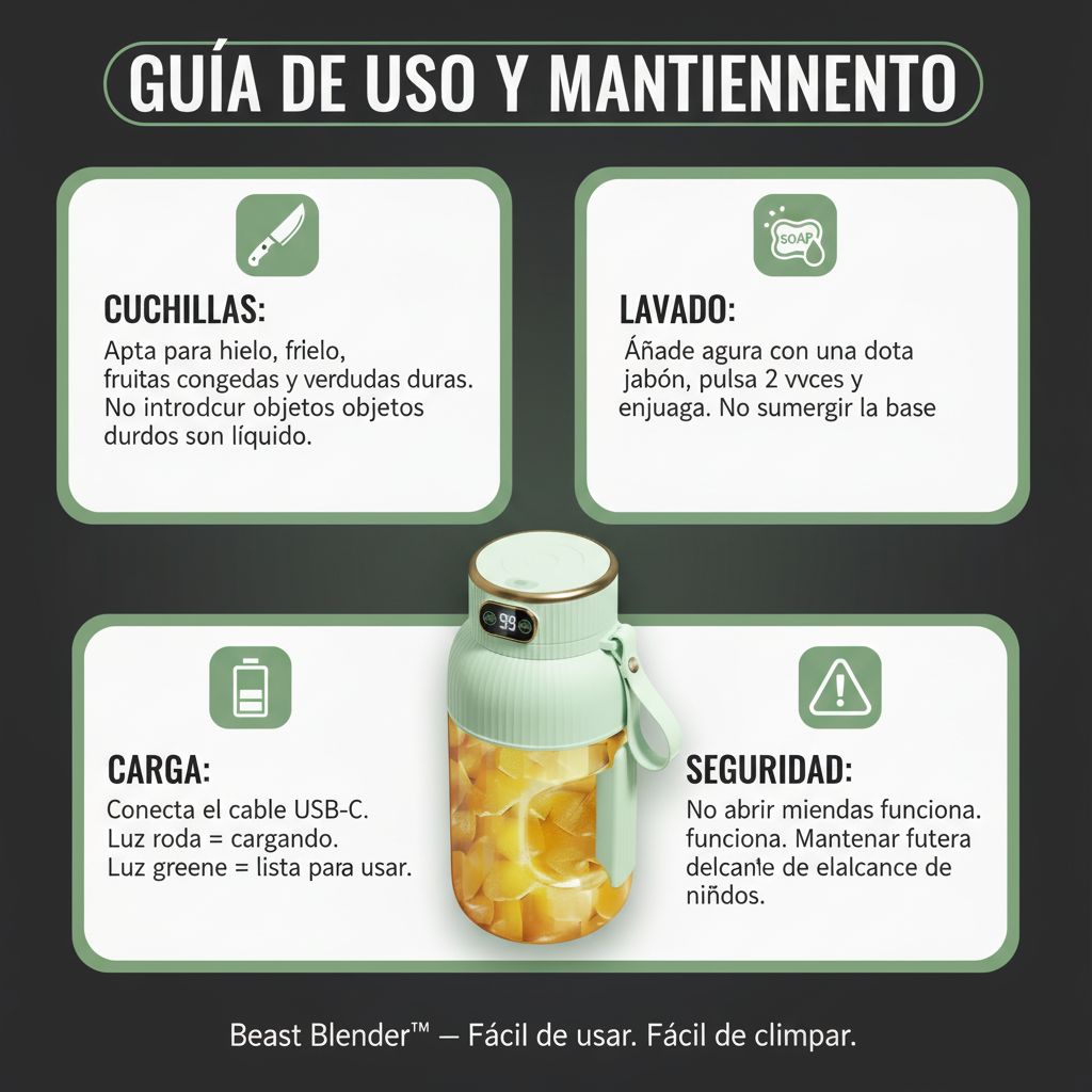 Beast Blender Instrucciones