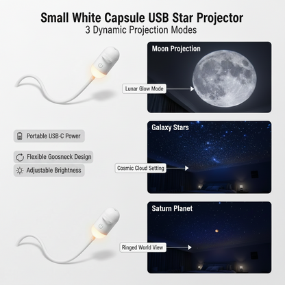 StarDream Pro – Mini Proyector de Estrellas 2 en 1 🌌 Lámpara Nocturna Galáctica
