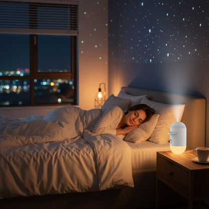 StarDream Pro – Mini Proyector de Estrellas 2 en 1 🌌 Lámpara Nocturna Galáctica