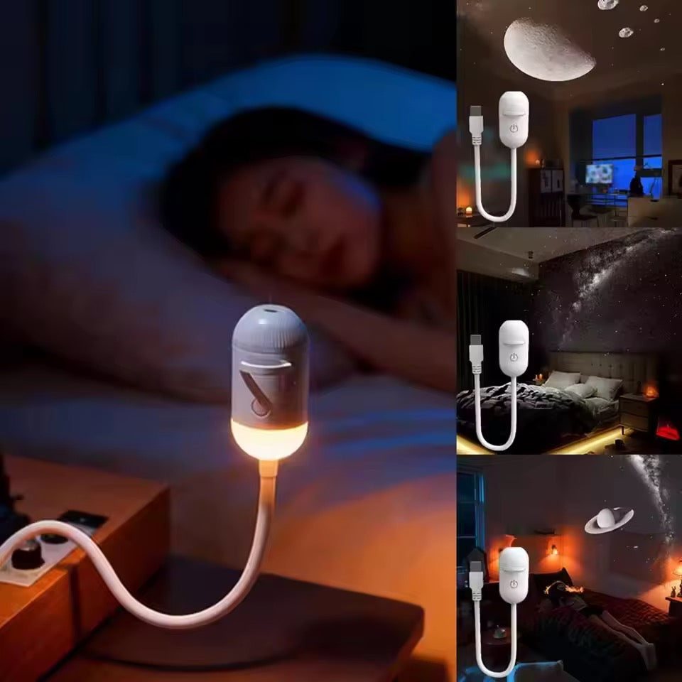 StarDream Pro – Mini Proyector de Estrellas 2 en 1 🌌 Lámpara Nocturna Galáctica