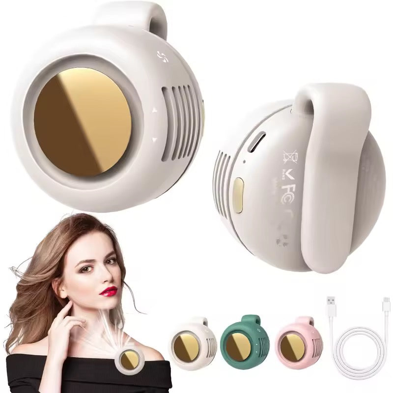 BreezClip Pro – Ventilador Corporal con Clip 💨 Sin Manos | 3 Colores | Recargable USB